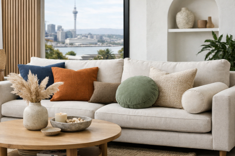 Cushion Trends in Auckland for 2026: Colours, Shapes & Styles City Homes Are Loving