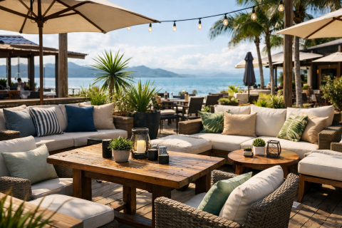 Choosing Outdoor Cushions for NZ Cafés, Restaurants, and Resorts
